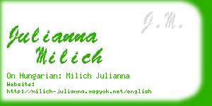 julianna milich business card